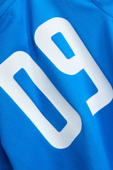 Kinder Jungen - Frankreich - Kurzarmshirt - blau