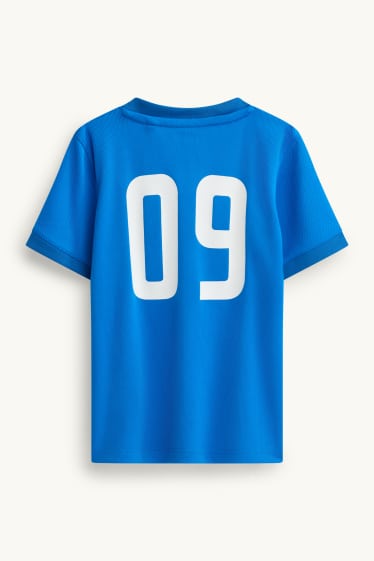Kinder Jungen - Frankreich - Kurzarmshirt - blau