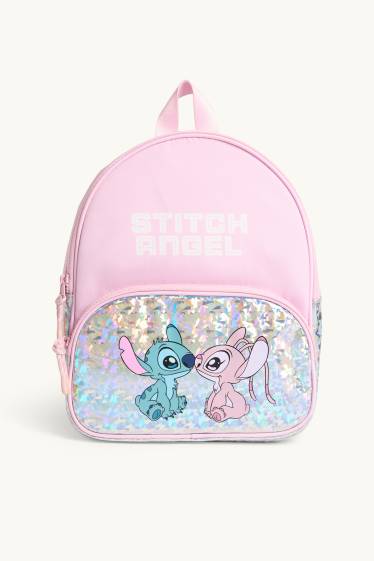 Nena - Lilo & Stitch - motxilla - efecte brillant - rosa
