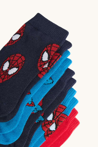 Nen - Paquet de 5 - Spiderman - mitjons amb dibuix - blau