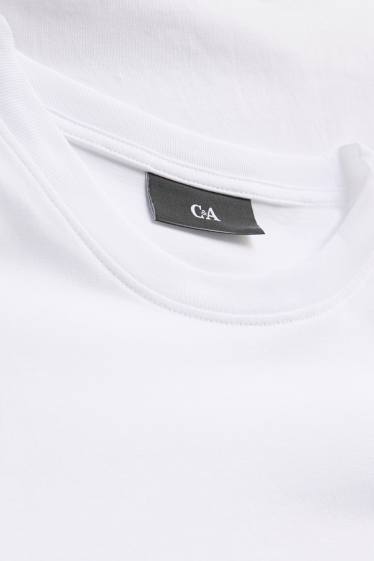 Heren - Longsleeve - regular fit - wit