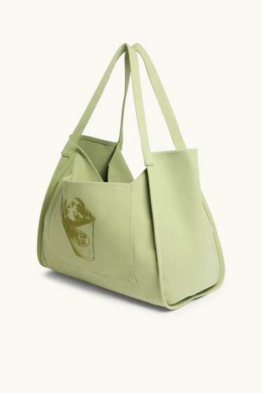Damen - Großer Shopper - grün