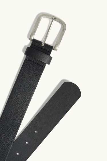 Hommes - Ceinture - matière synthétique - noir