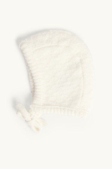 Baby Mädchen - Baby-Hut - cremeweiss