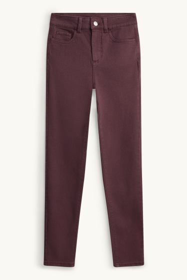 Dona - Jegging Jeans - high waist - bordeus
