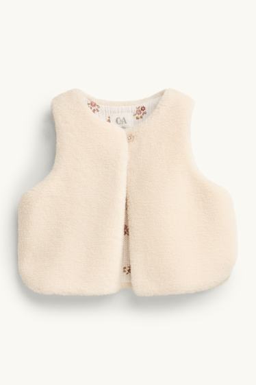 Bébés filles - Petites fleurs - tenue pour bébé - 3 pièces - rose / beige