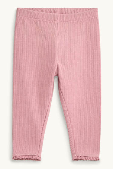 Bébés filles - Petites fleurs - tenue pour bébé - 3 pièces - rose / beige