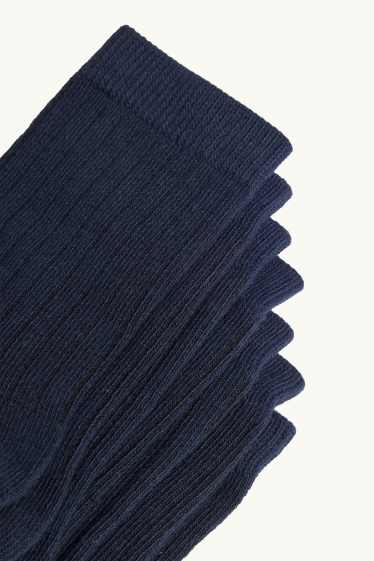 Kinder Jungen - Multipack 7er - Socken - gerippt - schwarz