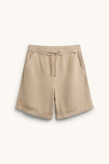 Herren - Jeans-Shorts - beige