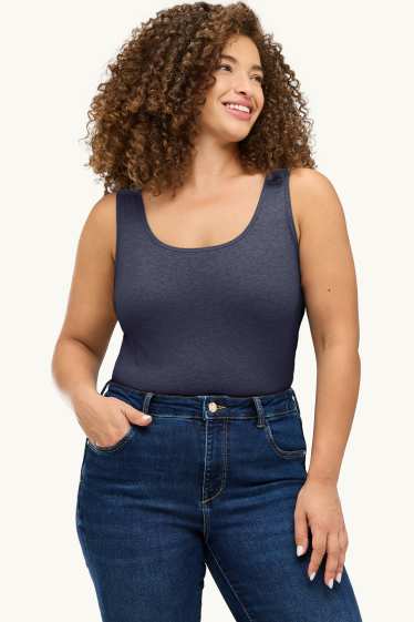 Femmes - Lot de 2 - haut  - bleu foncé