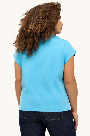 Dames - T-shirt - regular fit - lichtblauw