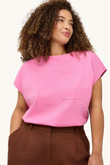 Femmes - T-shirt - regular fit - rose