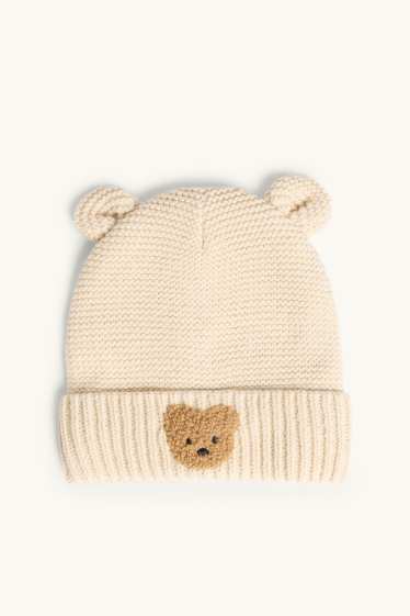Nadó nena - Ossets - gorra per a nadó - beix