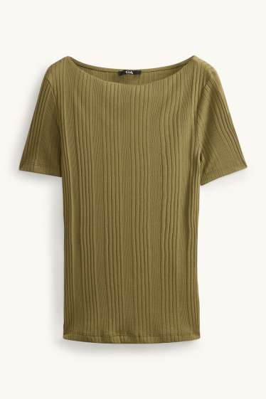 Femmes - T-shirt - kaki