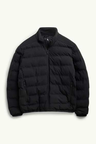 Home - Jaqueta embuatada tècnica - amb folre - impermeable - negre