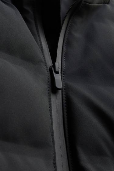 Home - Jaqueta embuatada tècnica - amb folre - impermeable - negre