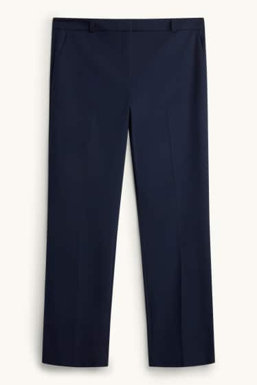Damen - Business-Hose - Mid Waist - Straight Fit - Mix & Match - dunkelblau