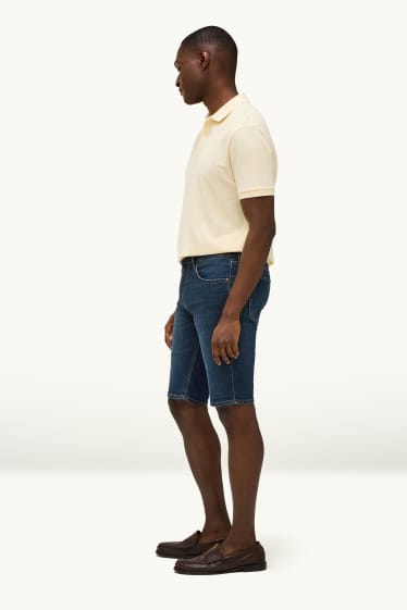 Hommes - Short en jean - bleu foncé