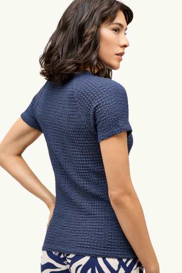 Women - T-shirt - regular fit - dark blue