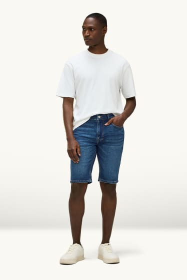 Uomo - Shorts di jeans - jeans blu