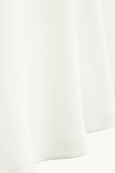 Women - Denim skirt - white