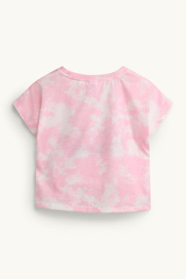 Copii - Fete - Cinnamoroll - tricou cu mânecă scurtă - aspect lucios - cu model - alb / roz