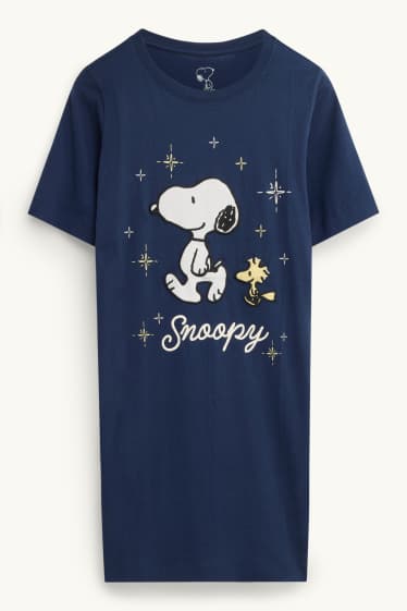 Damen - Nachthemd - Peanuts - dunkelblau