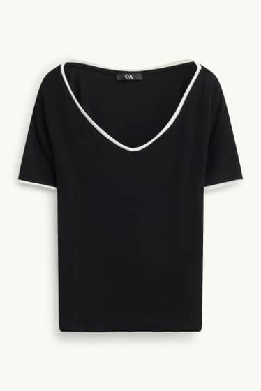 Femmes - T-shirt - noir