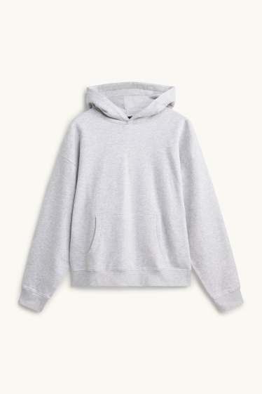 Uomo - Felpa con cappuccio - grigio chiaro