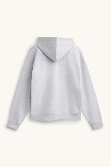 Uomo - Felpa con cappuccio - grigio chiaro
