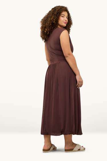 Femmes - Robe - straight fit - marron