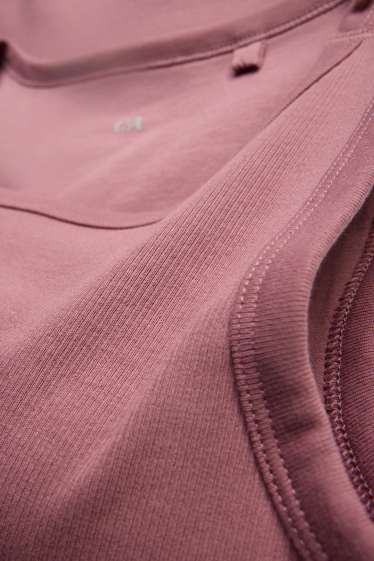 Femmes - Haut avec soutien-gorge intégré - rose