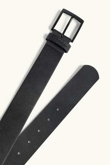 Hommes - Ceinture - matière synthétique - noir
