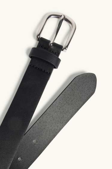 Women - Belt - faux leather - black