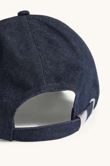 Herren - Jeans-Cap - dunkeljeansblau
