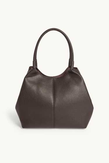 Dona - Bossa shopper gran - pell sintètica - marró