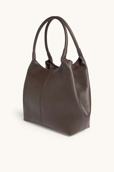 Dona - Bossa shopper gran - pell sintètica - marró