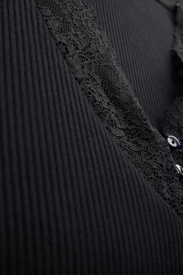 Femmes - T-shirt - noir