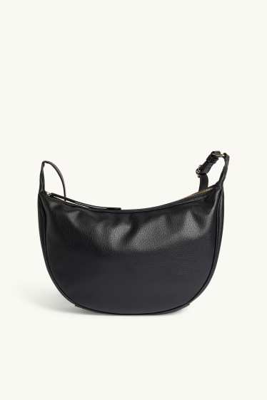 Women - Crossbody bag - faux leather - black