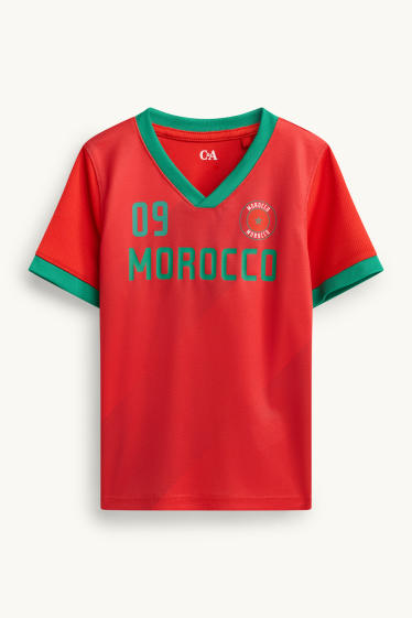Bambini - Marocco - maglia a maniche corte - rosso