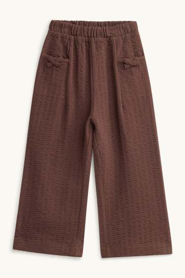 Nena - Pantalons de tela - texturats - marró
