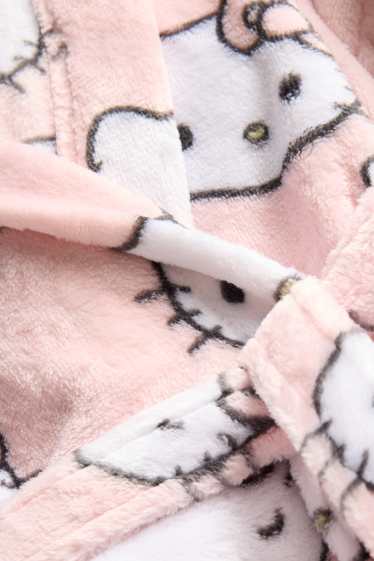 Bambine - Hello Kitty - accappatoio di spugna con cappuccio - rosa