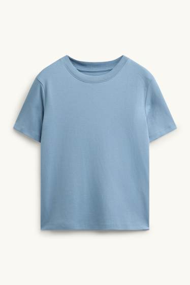Dames - T-shirt - regular fit - lichtblauw