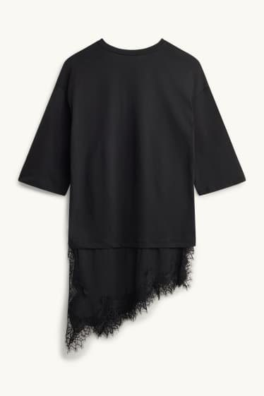 Femmes - T-shirt - noir