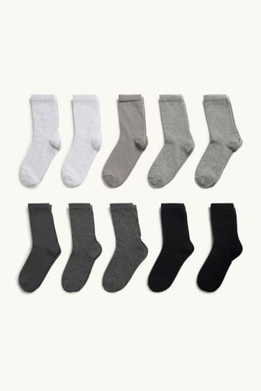 Bambini - Confezione da 10 - calze - grigio