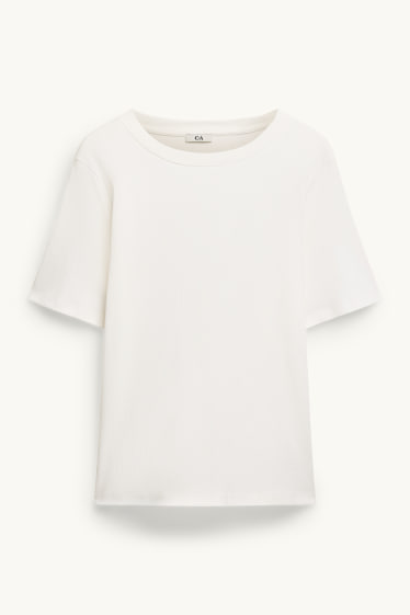 Femmes - T-shirt - regular fit - blanc