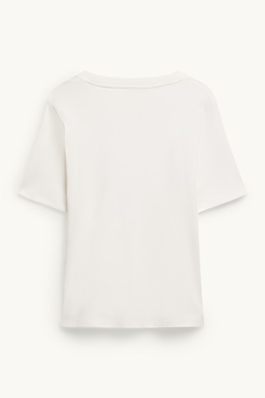 Femmes - T-shirt - regular fit - blanc