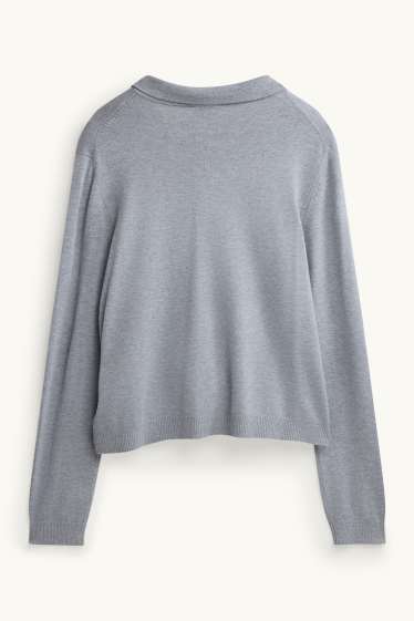 Women - Cardigan - gray
