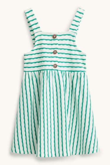 Nena - Vestit de punt - de ratlles - blanc/verd