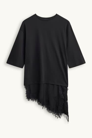 Femmes - T-shirt - noir